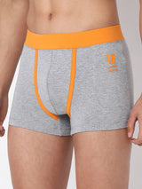 Men Premium Cotton Blend Grey Trunk- Underjeans By Spykar