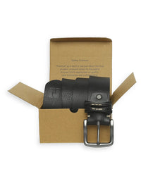 Spykar Men Black Leather Belt