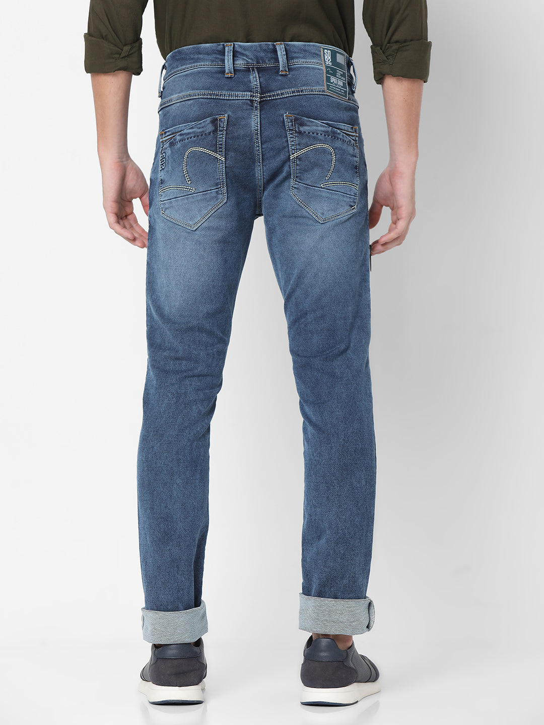 Spykar Blue Slim Fit Jeans For Mens