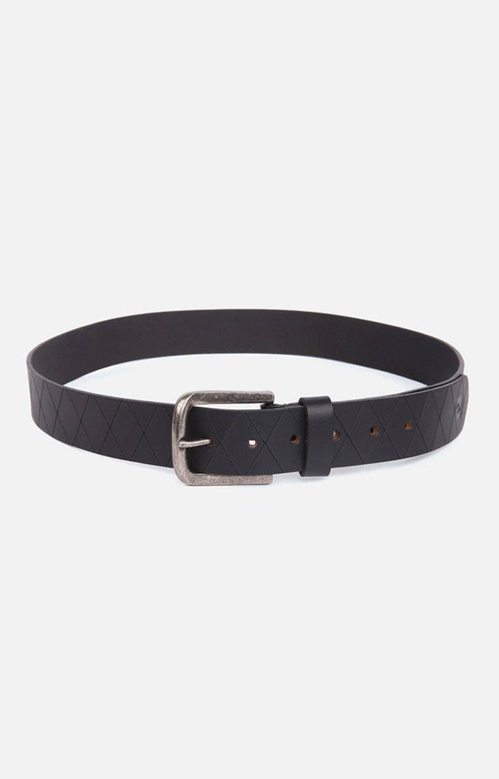 Spykar Black Genuine Leather Belts