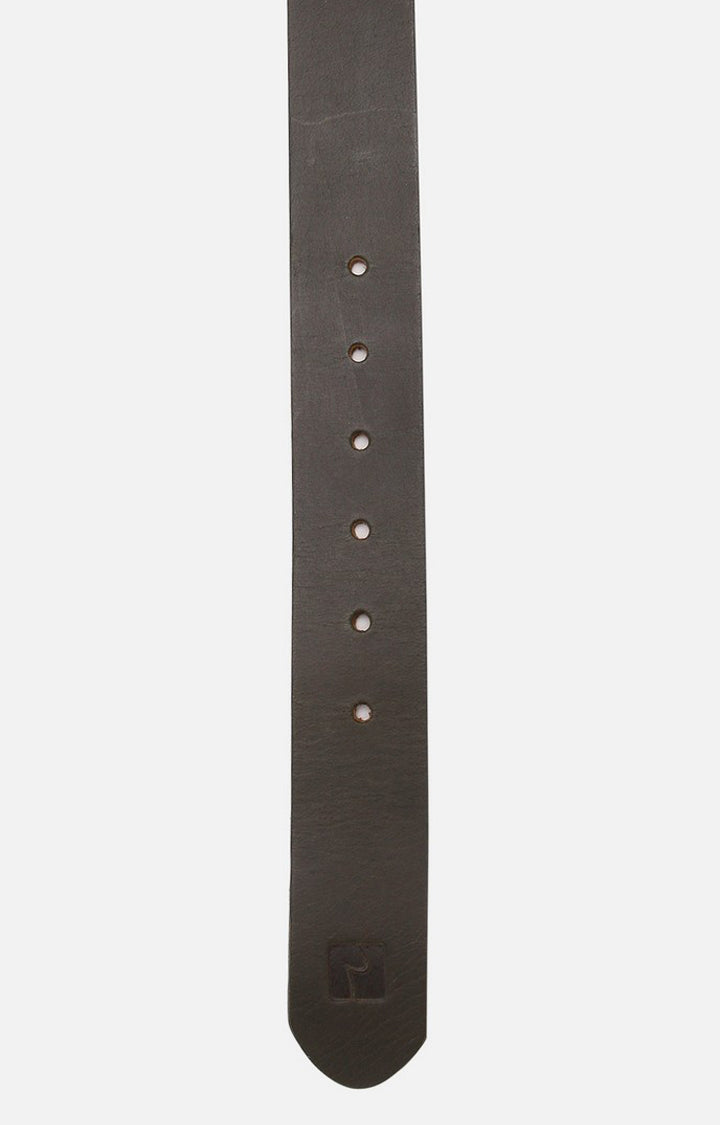 Spykar Men Olive Genuine Leather Belt