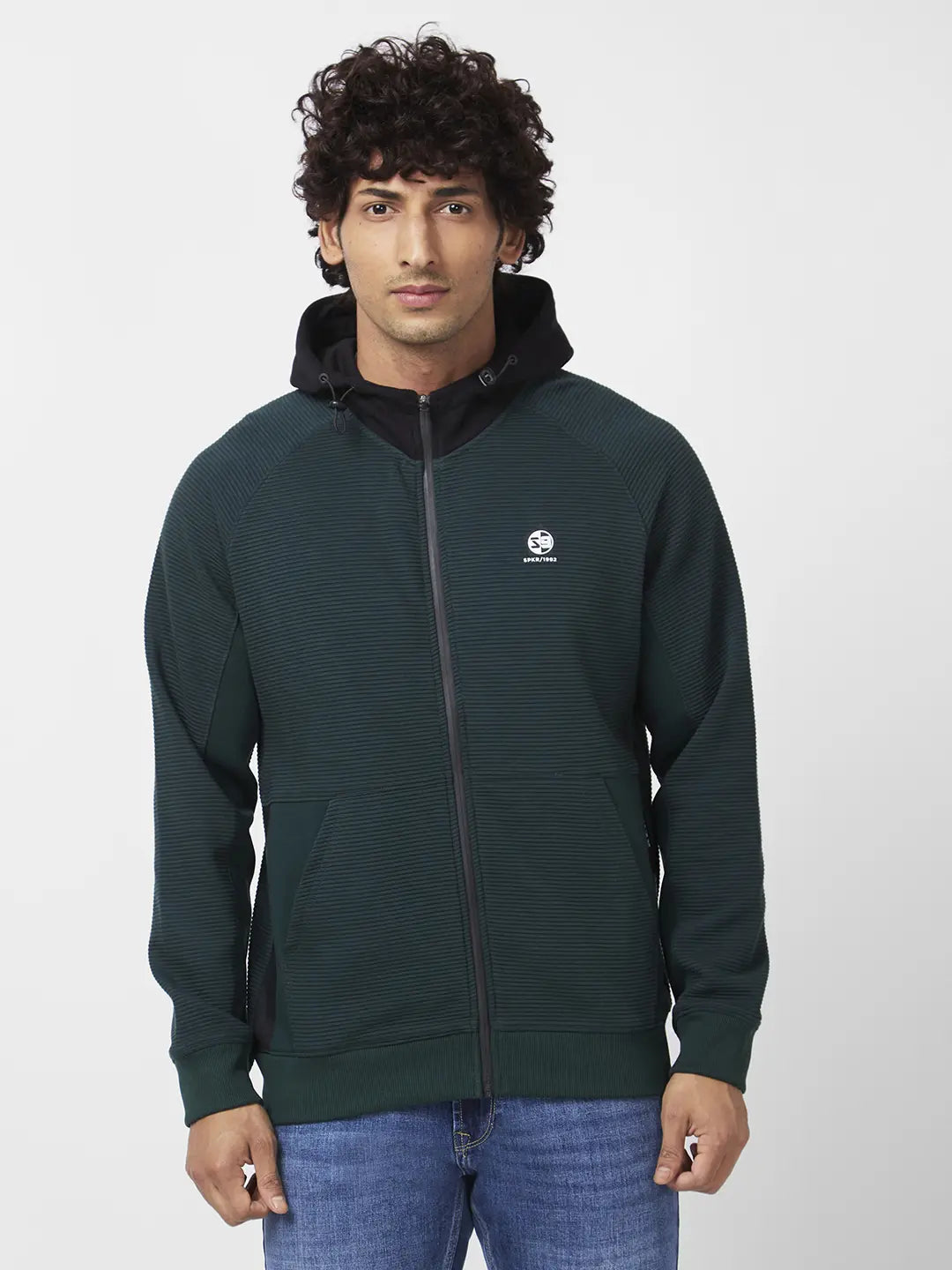 Spykar sweatshirt online with zipper