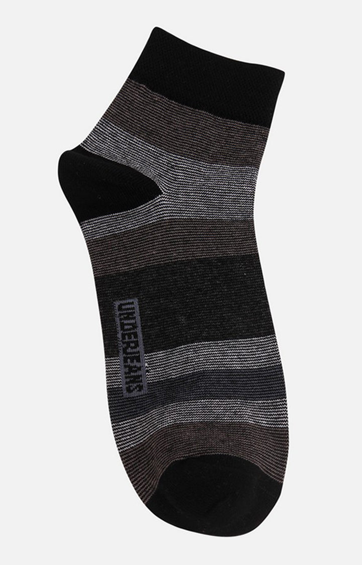 Men Premium Anthra Ankle Length (Non Terry) Single Pair Of Socks- Underjeans By Spykar