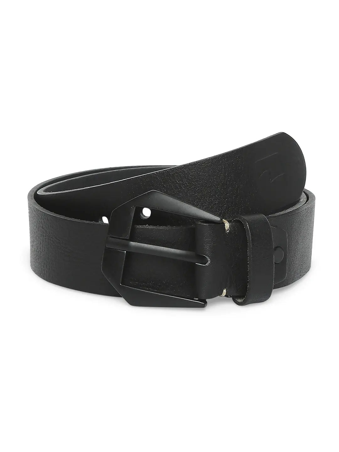 Spykar Men Black Leather Belt