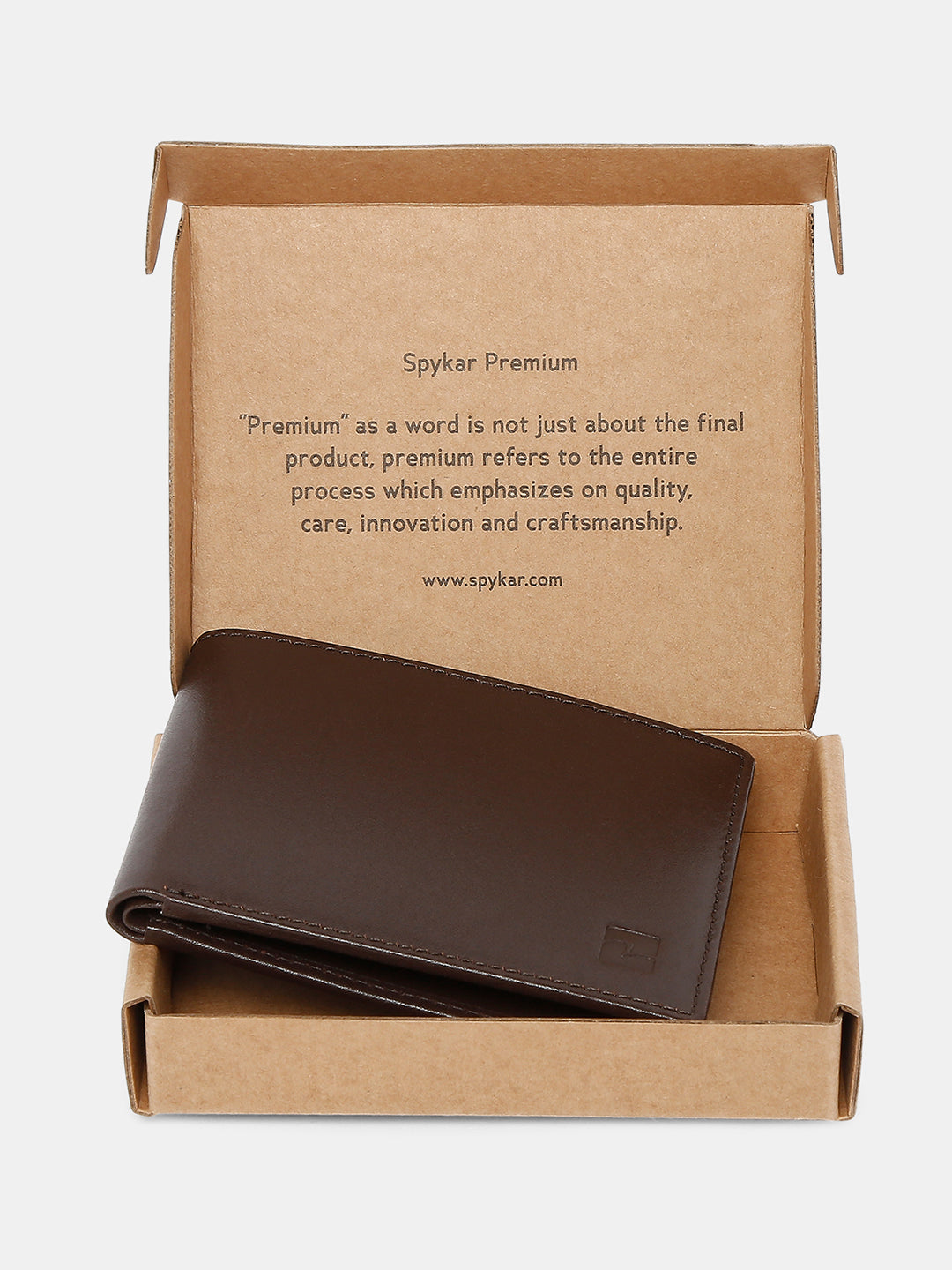 Spykar Men Brown Leather Wallet