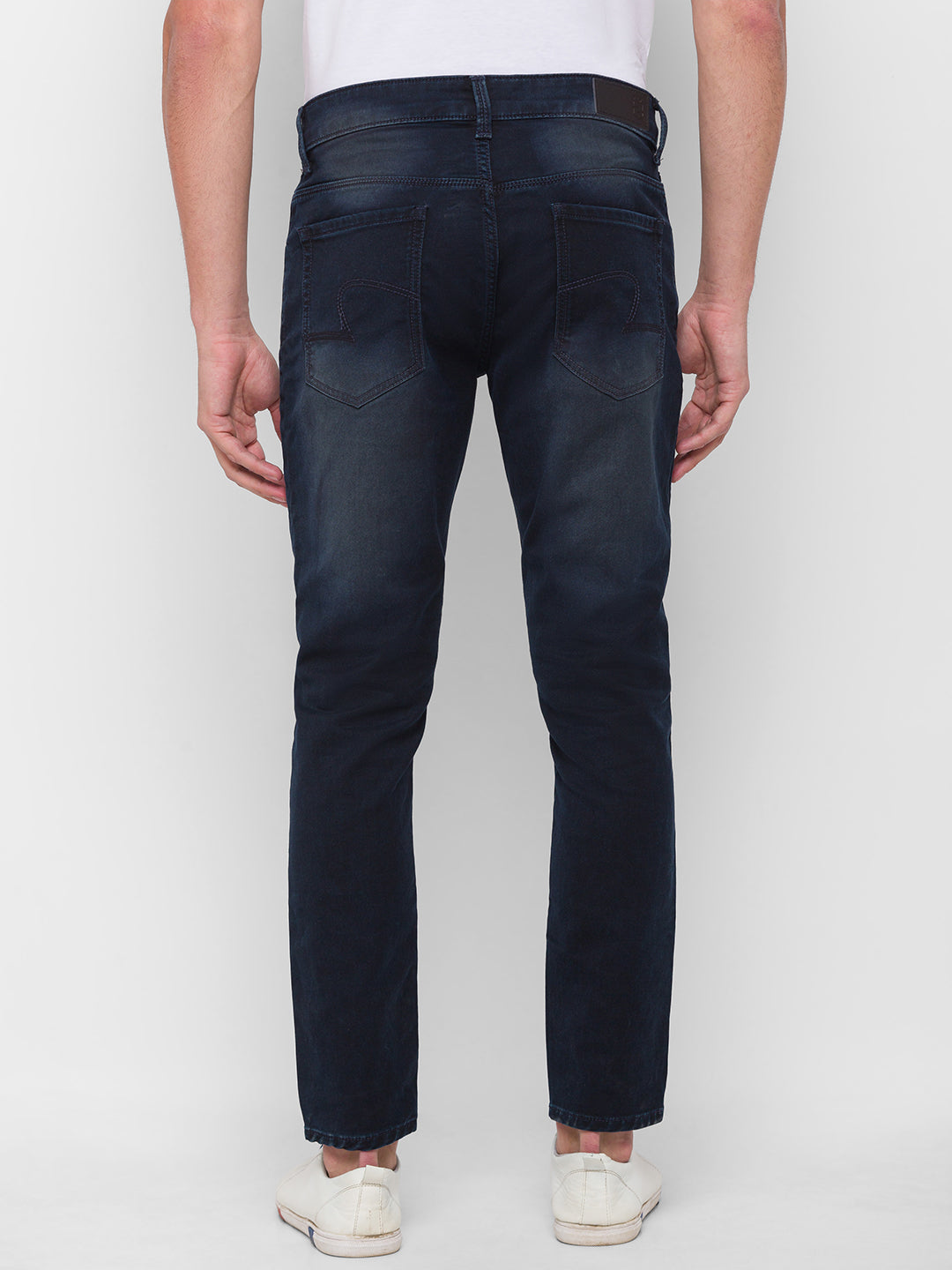 Spykar Men Blue Cotton Slim Fit Tapered Length Jeans (Kano)