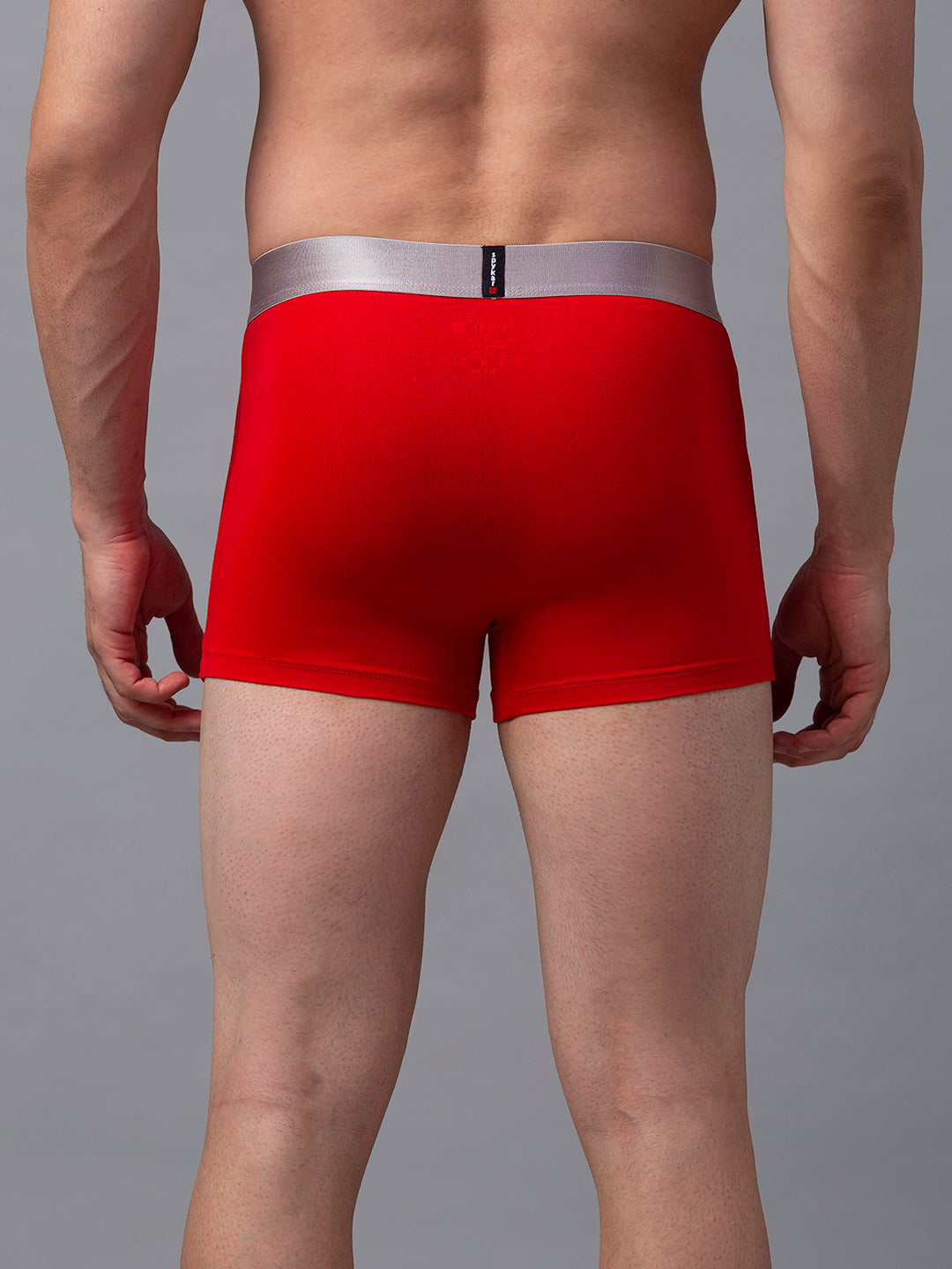 Underjeans By Spykar Men Premium Red Cotton Blend Trunk