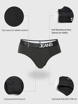 Underjeans By Spykar Men Premium Olive Brief Pack Of 2
