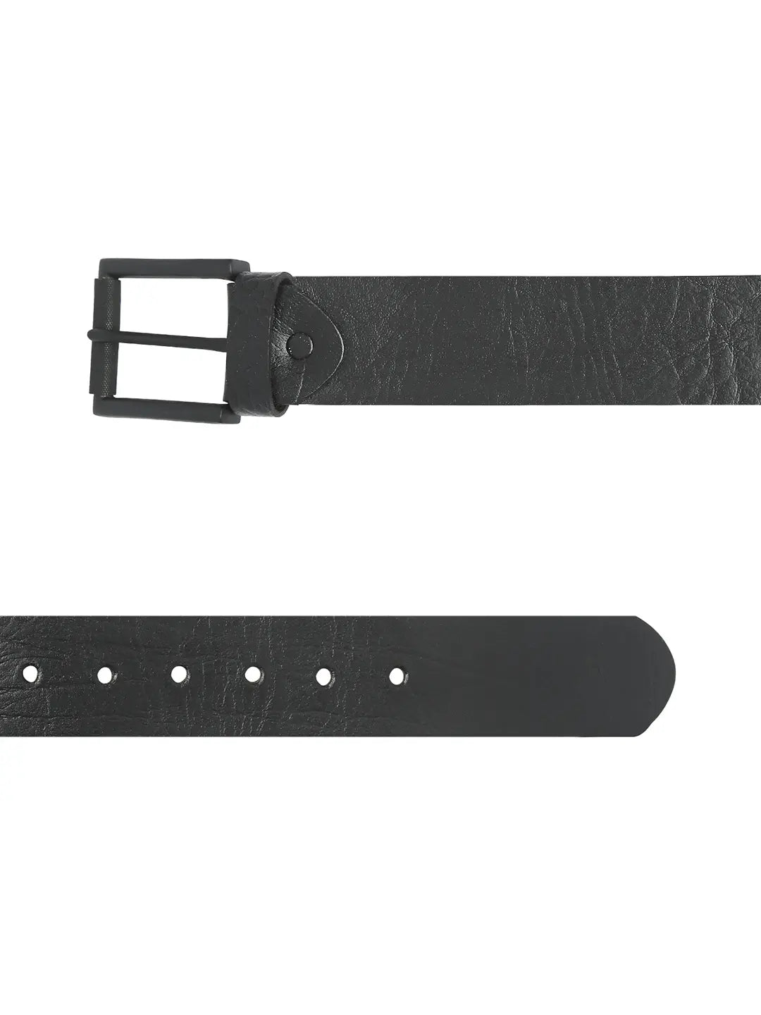 Spykar Men Black Leather Belt