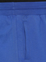 Men Premium Royal Blue Cotton Blend Shorts - Underjeans By Spykar