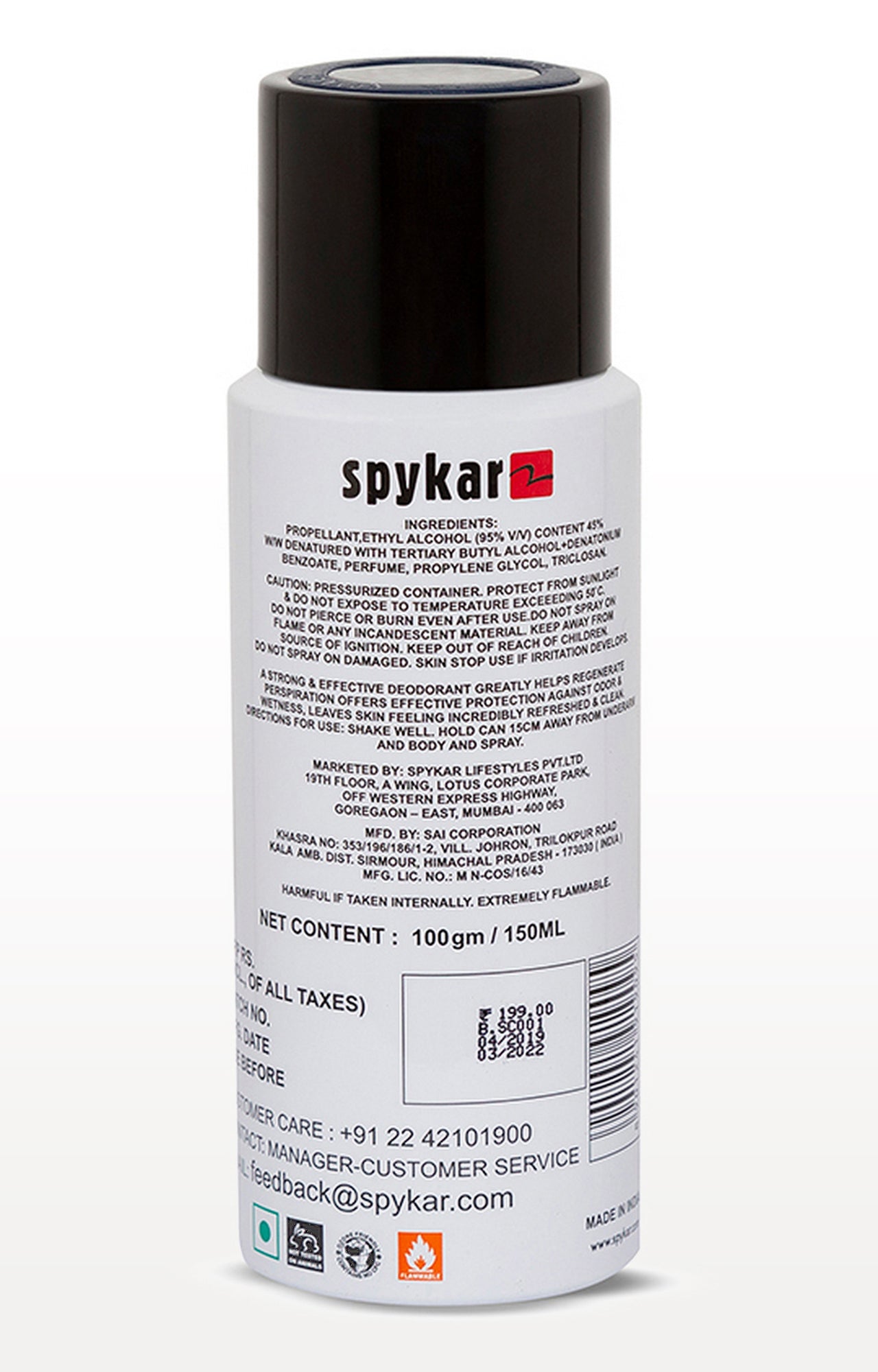 Spykar White Purist Deodorant