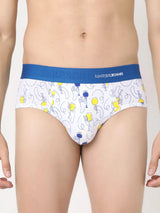 Men Premium Assorted Cotton Blend Printed Brief - Pack Of 3- Underjeans By Spykar