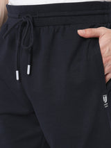 Underjeans by Spykar Men Premium Knitted Navy Shorts