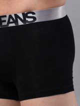 Underjeans By Spykar Men Premium Black Cotton Blend Trunk