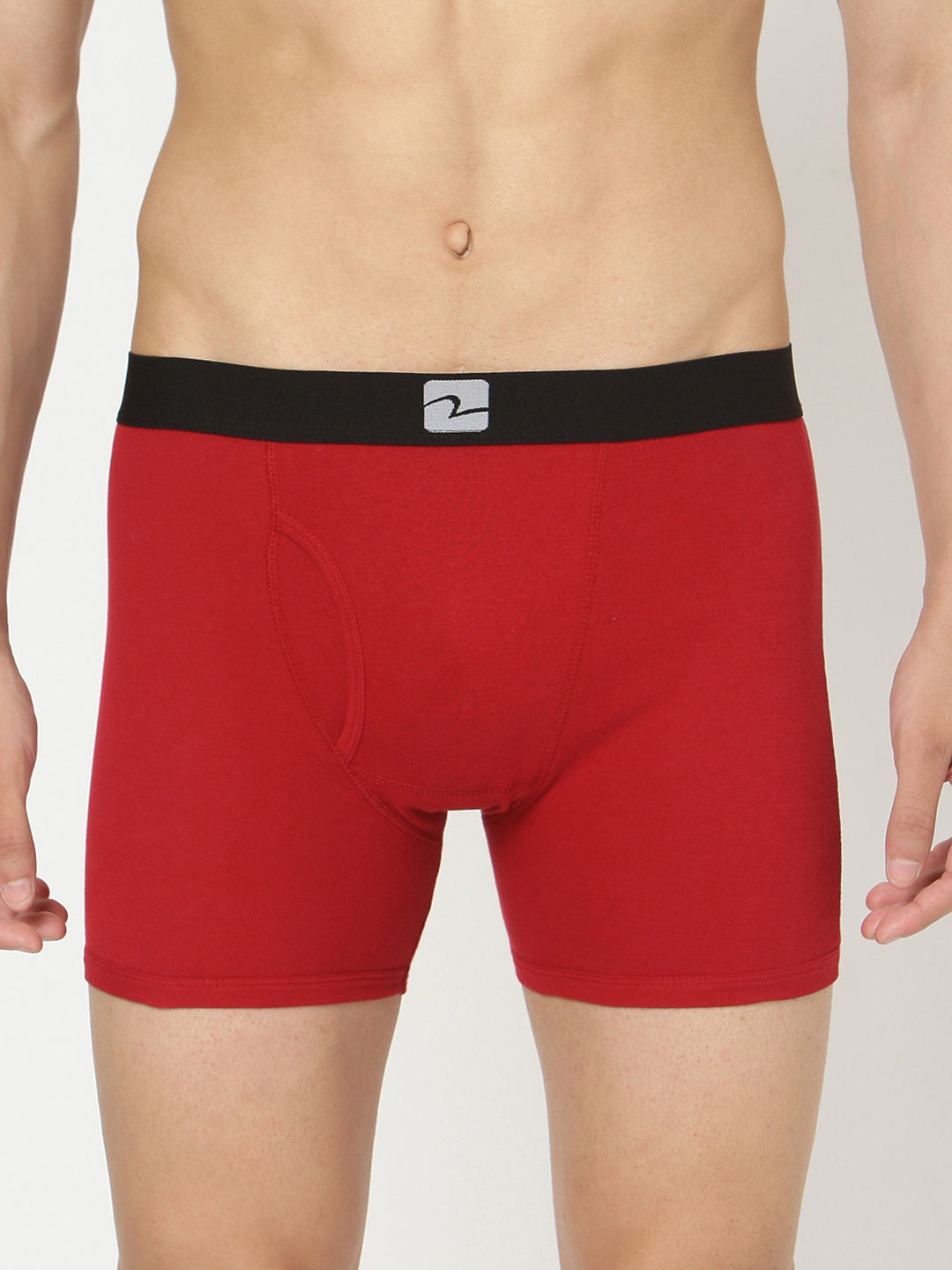 Maroon Cotton Trunk For Men Premium (Pack Of 2)- Underjeans By Spykar