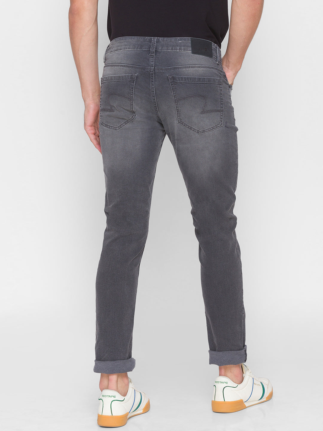 Spykar Grey Cotton Men Jeans (Rover)