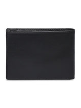 Spykar Men Black Leather Bi-Fold Wallet