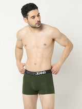 Underjeans By Spykar Men Premium Olive Trunk Pack Of 2