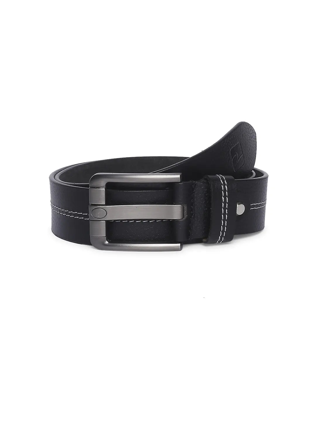 Spykar Men Black Leather Belt