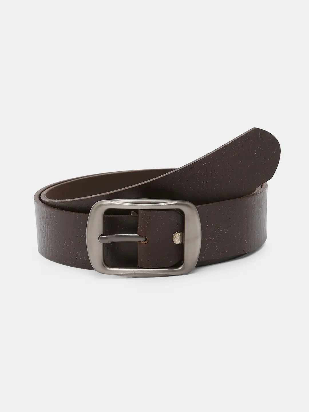 Spykar Black Leather Belt & Wallet Combo