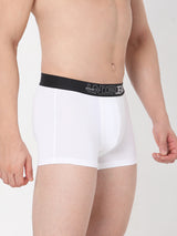 Underjeans By Spykar Men Premium White Cotton Blend Trunk
