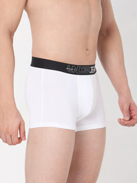 Underjeans By Spykar Men Premium White Cotton Blend Trunk