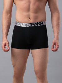 Underjeans By Spykar Men Premium Black Cotton Blend Trunk