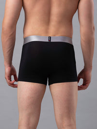 Underjeans By Spykar Men Premium Black Cotton Blend Trunk