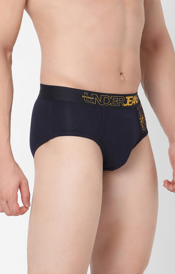 Men Premium Cotton Blend Brief Pack Of 1- Underjeans By Spykar