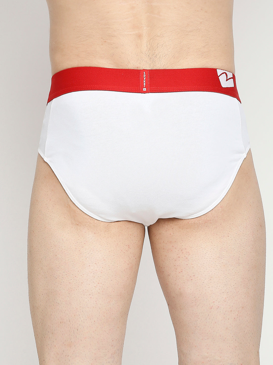Underjeans By Spykar Men Premium Cotton Blend White Brief
