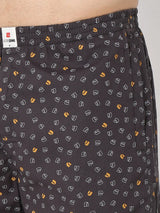 Underjeans By Spykar Men Premium Black Cotton Blend Regular Fit Boxer Shorts