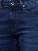 Spykar Men Dark Blue Cotton Regular Fit Narrow Length Jeans (Rover)