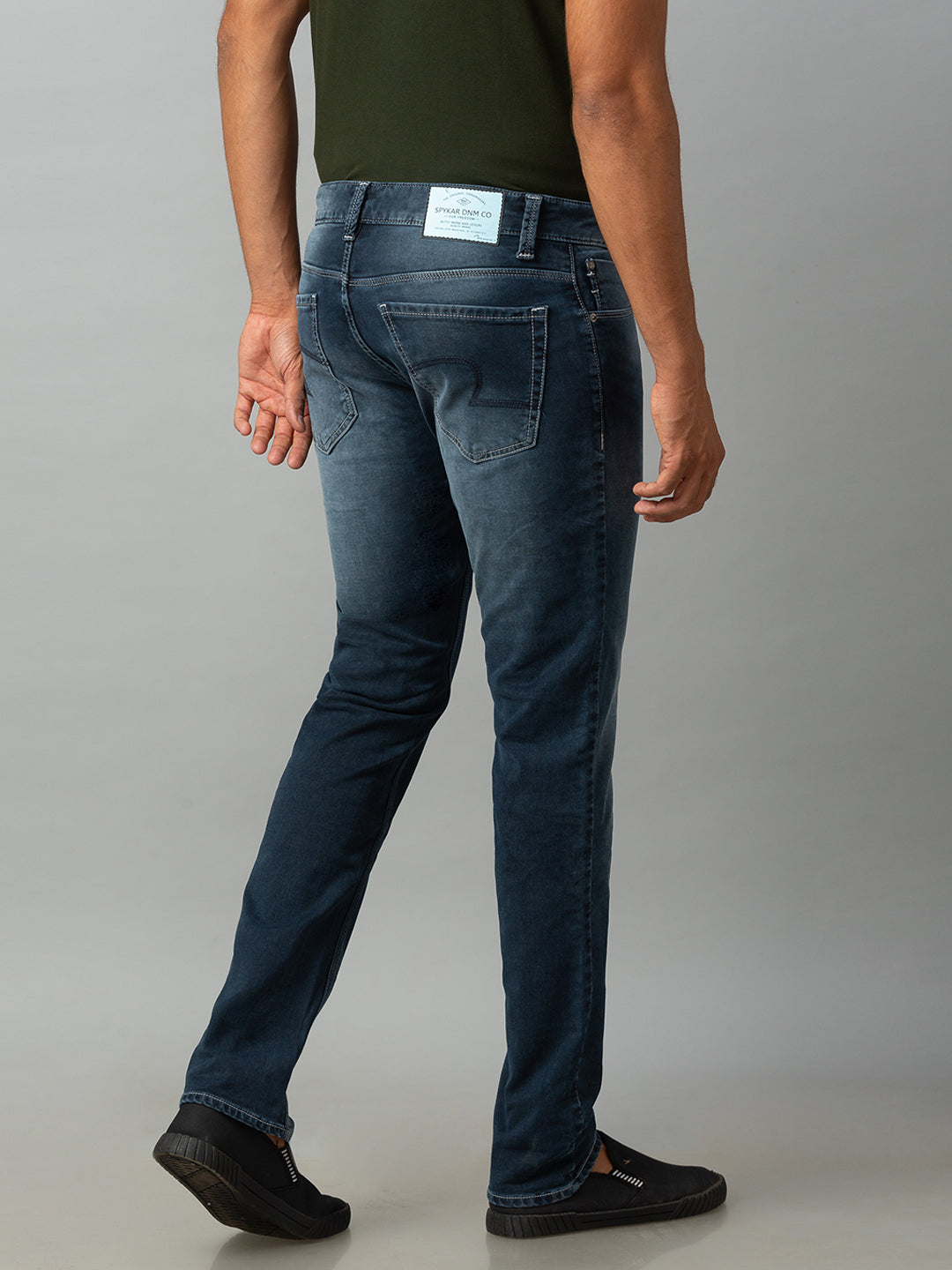 Spykar Men Blue Cotton Low Rise Regular Fit Jeans (Rover)