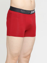 Men Premium Maroon & Navy Blue Cotton Blend Trunk - Pack Of 2- Underjeans By Spykar