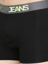 Men Premium Black & Maroon Cotton Blend Trunk - Pack Of 2- Underjeans By Spykar