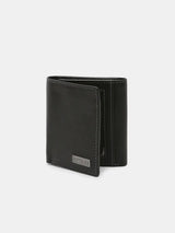 Spykar Black Leather Belt & Wallet Combo