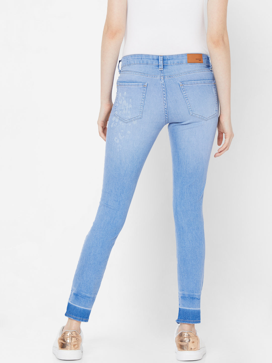 Spykar Women Mid Blue Solid Skinny Mid-Rise Jeans (Alicia)