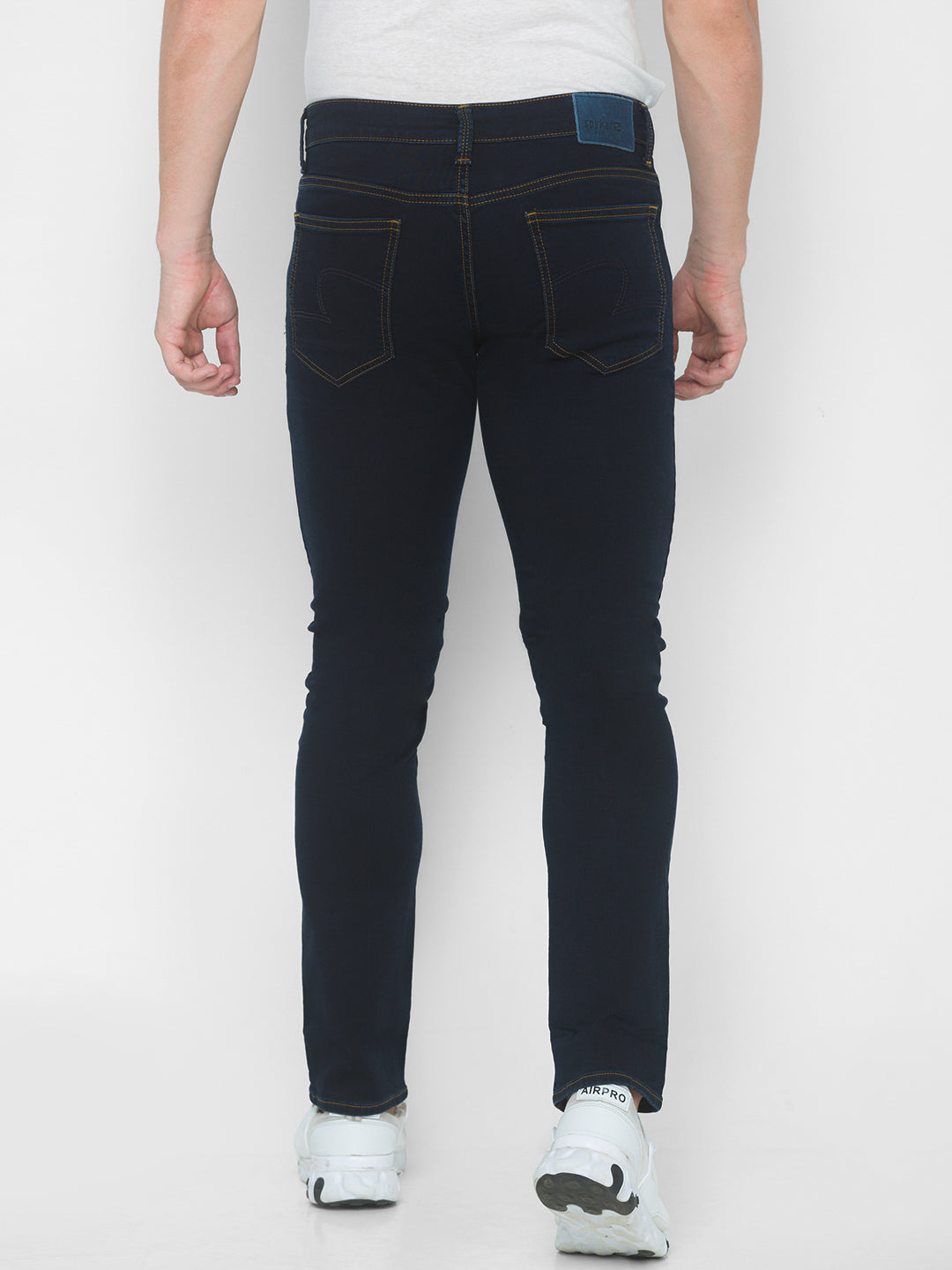 Spykar Men Blue Cotton Comfort Fit Straight Fit Jeans (Ricardo)