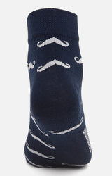 Men Premium Navy Ankle Length (Non Terry) Single Pair Of Socks- Underjeans By Spykar