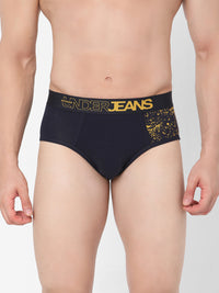 Underjeans By Spykar Men Premium Cotton Blend Navy Brief