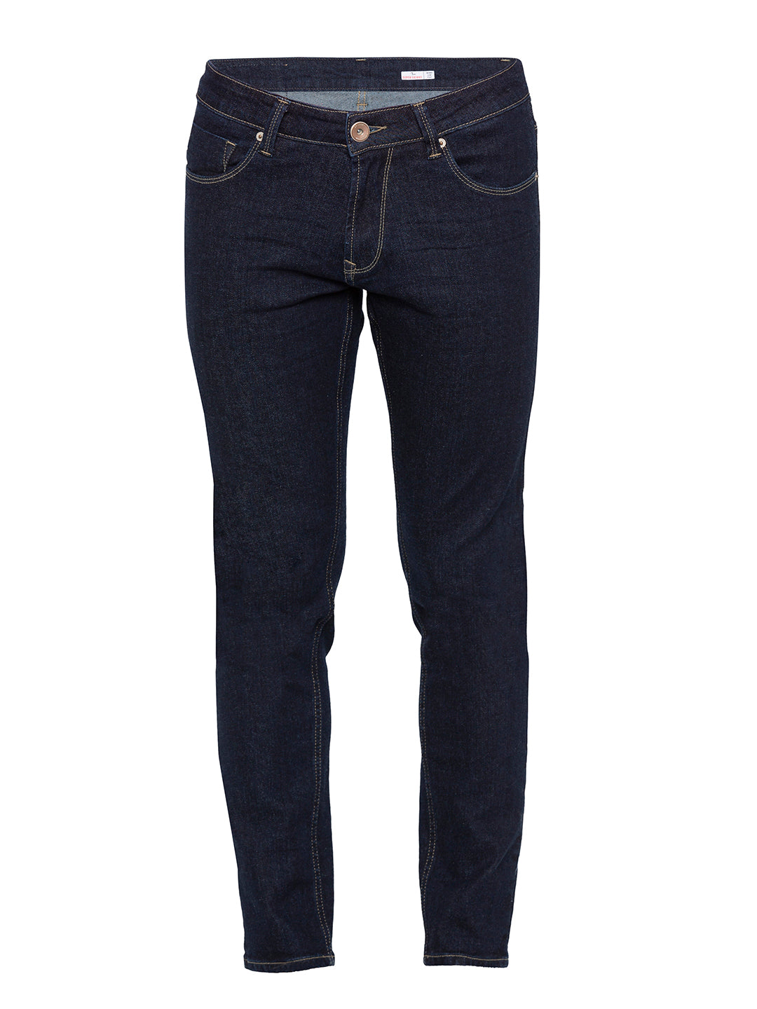 Spykar Men Blue Cotton Super Slim Fit Tapered Length Jeans (Super Skinny)