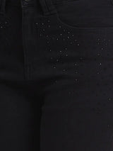 Spykar Women Black Lycra Super Skinny Fit Ankle Length Clean Look Jeans -(Alexa)