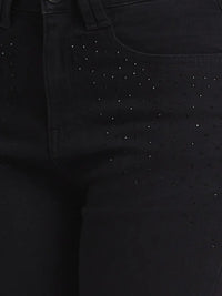 Spykar Women Black Lycra Super Skinny Fit Ankle Length Clean Look Jeans -(Alexa)