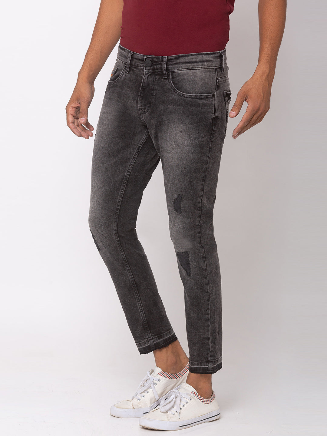 Spykar Black Cotton Men Jeans (Kano)