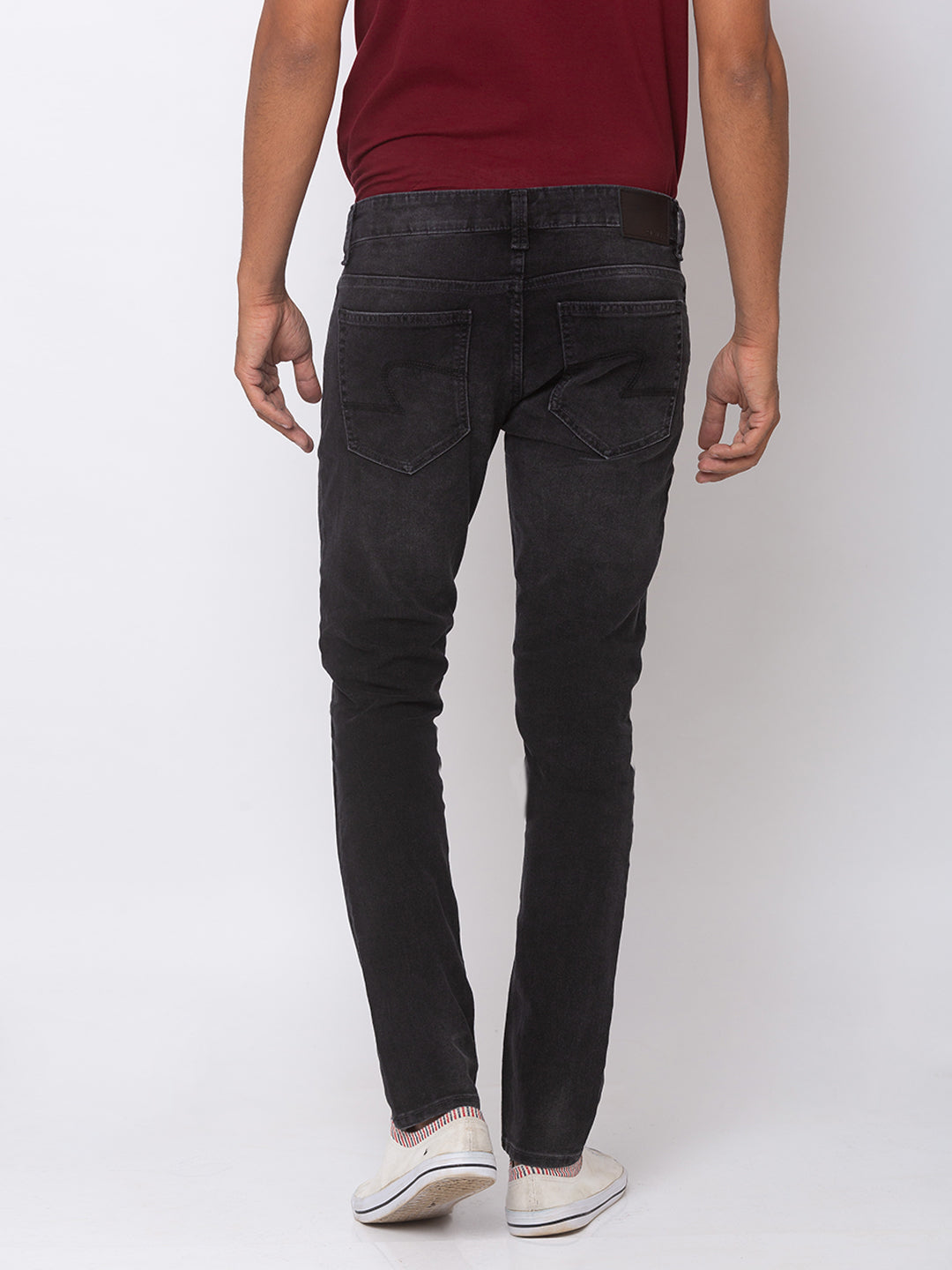 Spykar Carbon Black Cotton Men Jeans