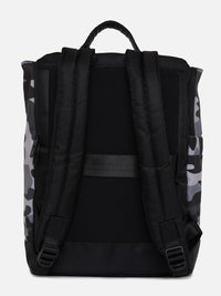 Spykar Grey Camouflage Casual Traveler Backpacks