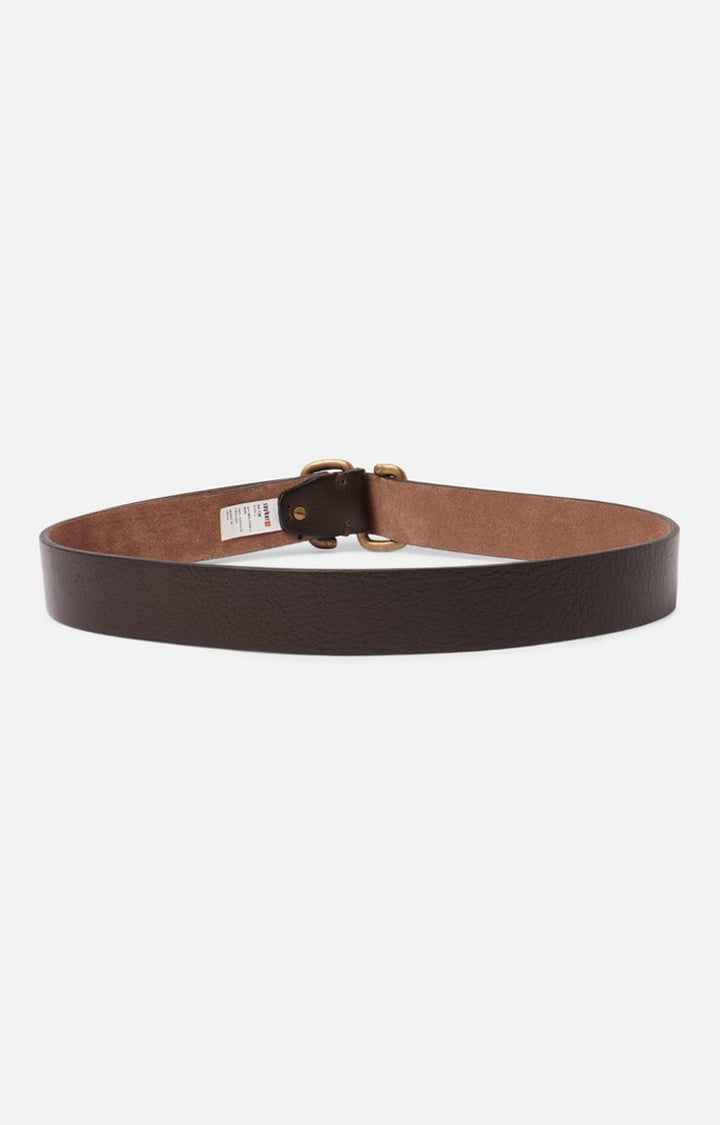 Spykar Men Maroon Genuine Leather Belt