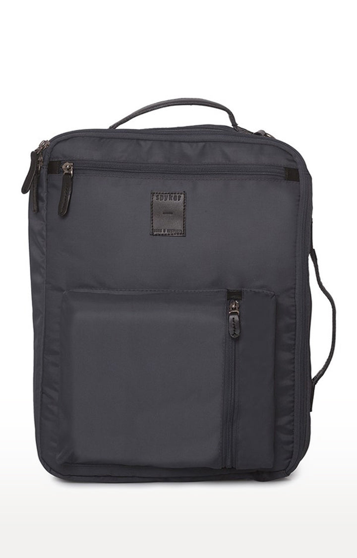 Spykar Grey Polyster Backpack