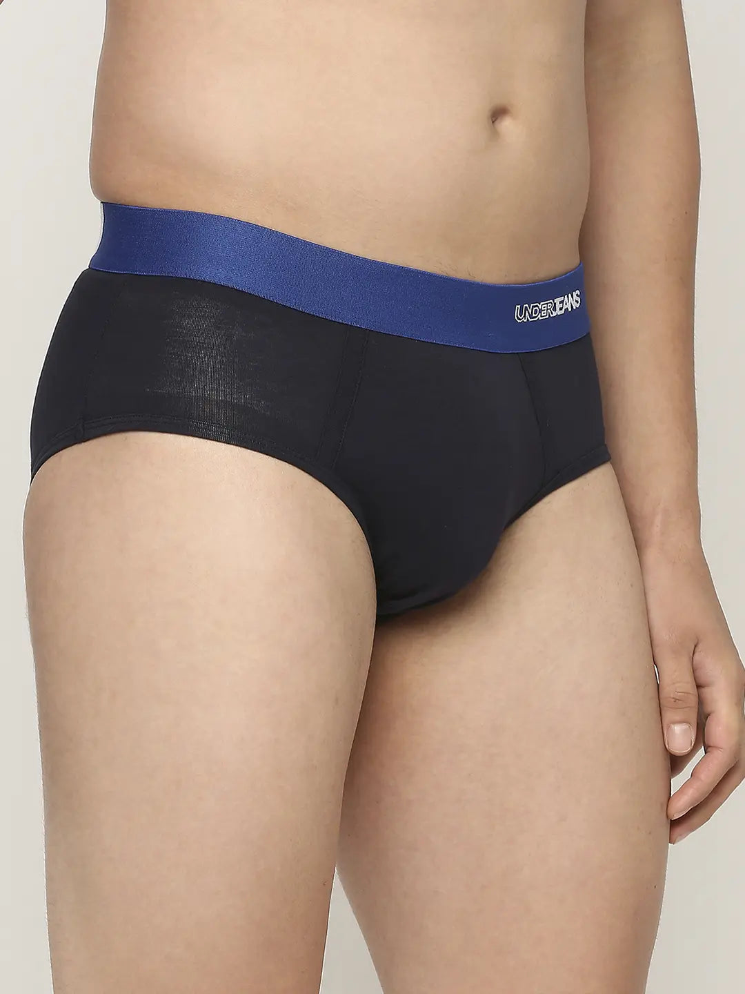 Men Premium Assorted Cotton Blend Printed Brief - Pack Of 3- Underjeans By Spykar