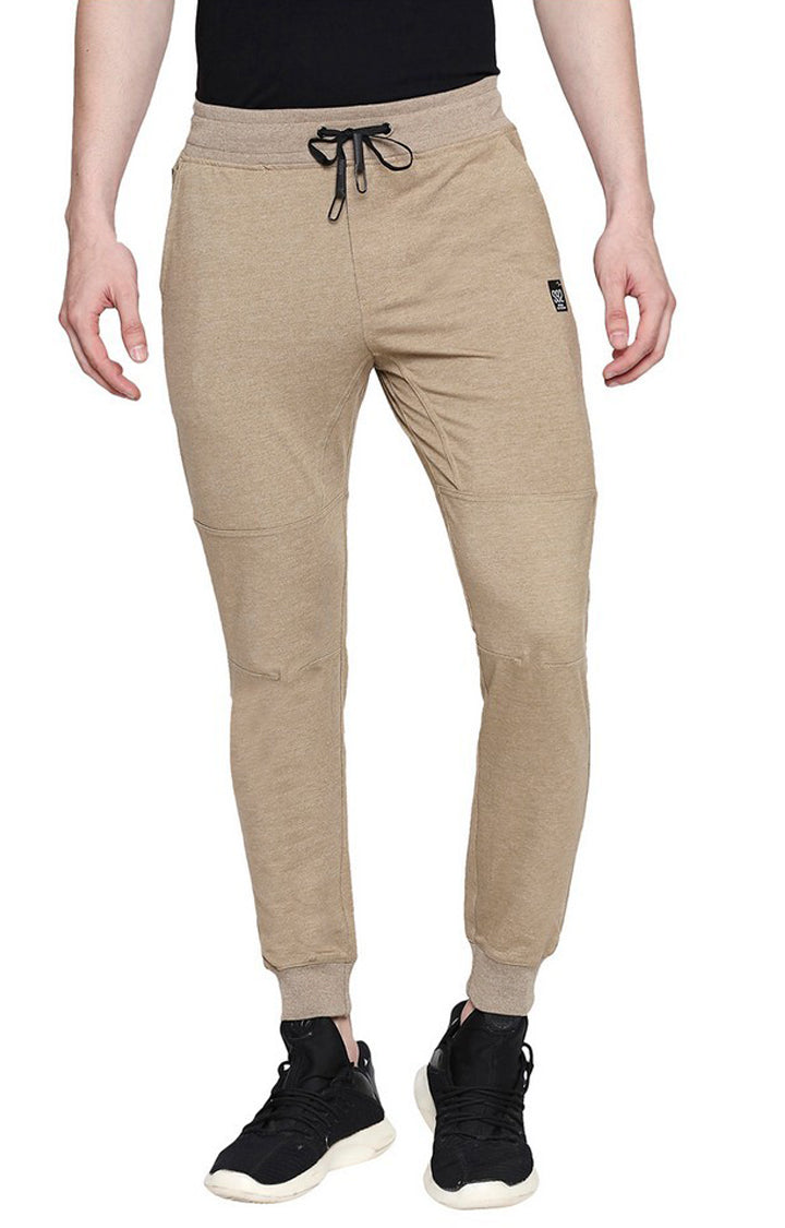 Spykar Men Brown Cotton Regular Fit Mid Rise Trackpant